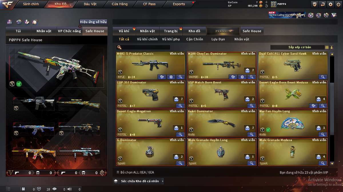shop acc cf uy tin gia re